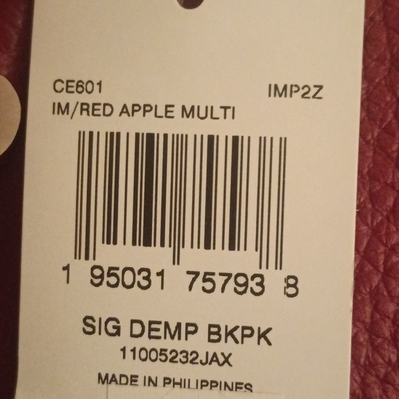 Coach Red Backpack NWT - Picture 7 of 7